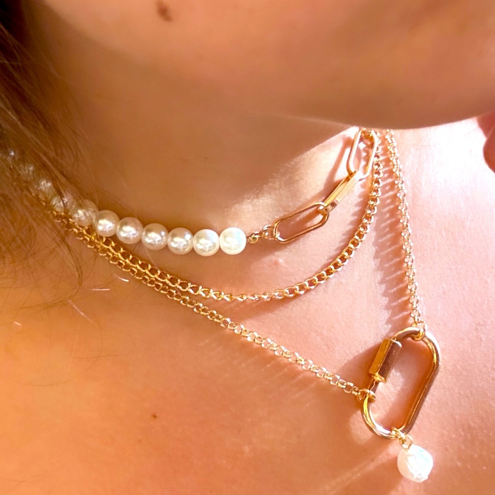 Necklace gold plated